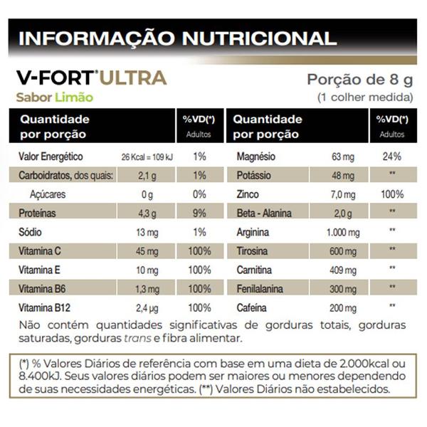 Imagem de V- Fort Ultra Vitafor 240g Limão