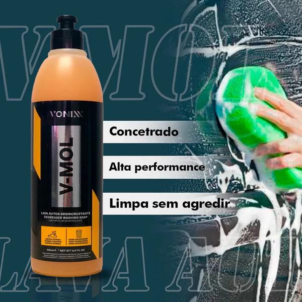 Imagem de V-Mol Lava Auto Desincrustante Remove Barro Óleo 500ML - Vonixx