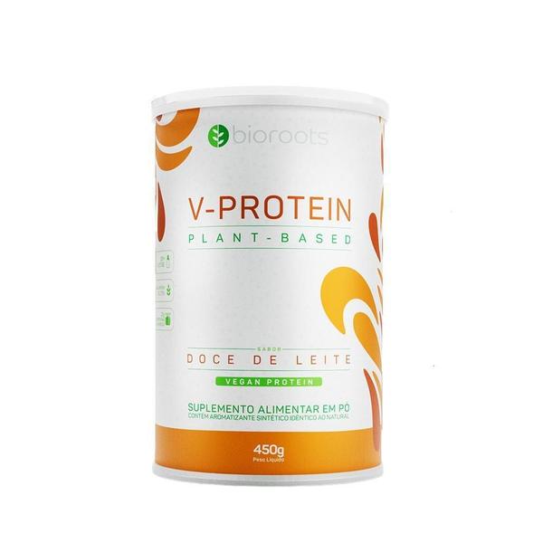 Imagem de V-Protein Plant Based Em Pó Doce De Leite 450G Bioroots