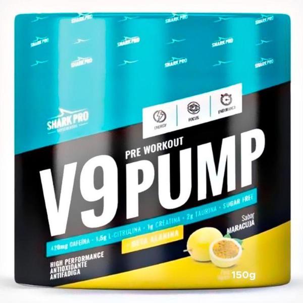 Imagem de V9 Pump Pré Treino (150g) - Shark Pro