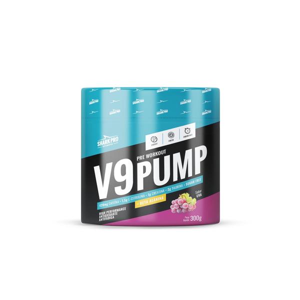 Imagem de V9 Pump Pré-Treino 300G - Shark Pro - Pote - Uva