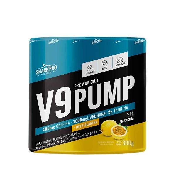 Imagem de V9-pump pré treino 300g - shark pro