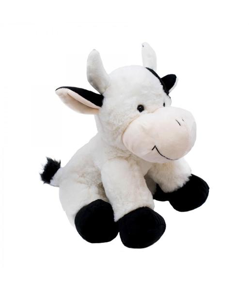 Imagem de Vaca Branca Manchas Pretas 32Cm - Pelúcia