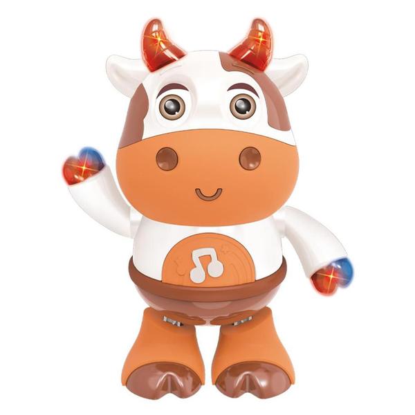 Imagem de Vaca Dançarina Brinquedo Emite Som Luzes Vaquinha Bebê Dança - Dm Toys