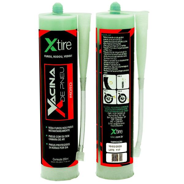 Imagem de Vacina De Pneu Moto 250Ml - Xtire (1 Frasco)