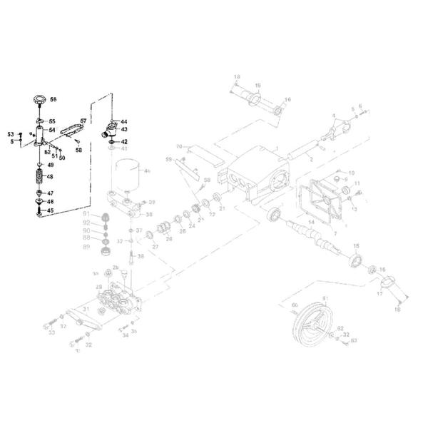 Imagem de Válvula By Pass Regulador de Pressão Castelo Completo para Lavadora Chiaperini LJ14L 25527