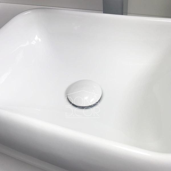 Imagem de Valvula Click 1 1/4 Com Ladrão Lavabo Aço Inox Ralo para Pia de Banheiro Cuba 40mm Valvula de Escoamento Lavatorio