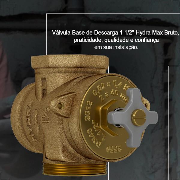 Imagem de Valvula de descarga deca hidra base 1 1/2 4550.504 hydra max - clean e pro