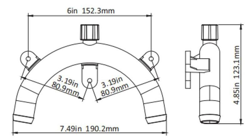 Imagem de Válvula De Drenagem Marinha Para Vaso 1-1/2