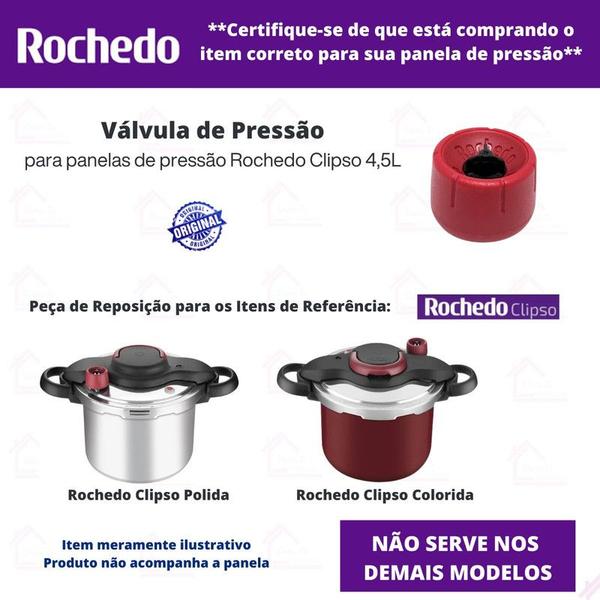 Imagem de Válvula De Pressão Original Panela De Pressão Rochedo Clipso 4,5 Litros