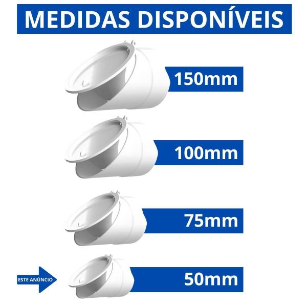 Imagem de Válvula De Retenção Esgoto Para Canos 50Mm Kit 05 Un