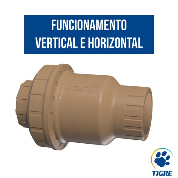 Imagem de Válvula De Retenção Tigre Soldável 60mm Horizontal Vertical