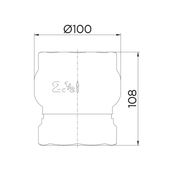 Imagem de Válvula de Retenção Vertical 2.1/2'' R.30102500 - DOCOL