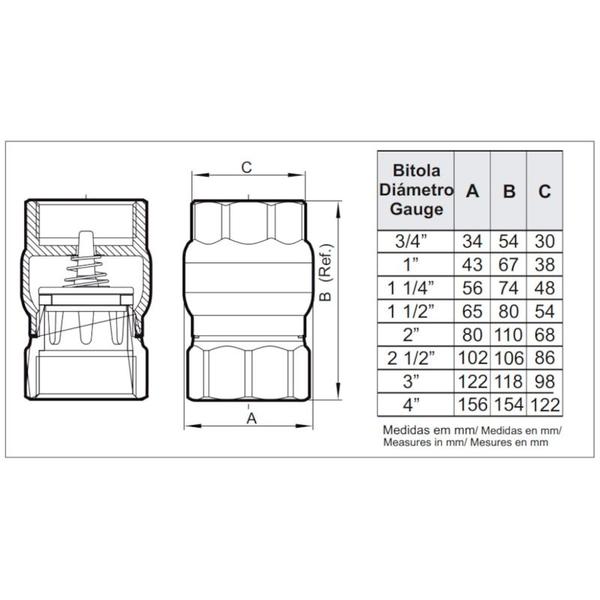 Imagem de Válvula de Retenção Vertical 3/4'' R.30100600 - DOCOL