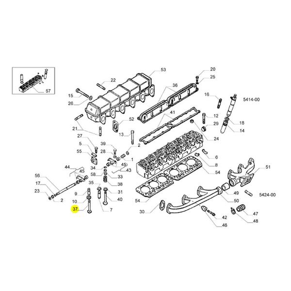 Imagem de Valvula Escape Para Iveco Eurotech - 98474604