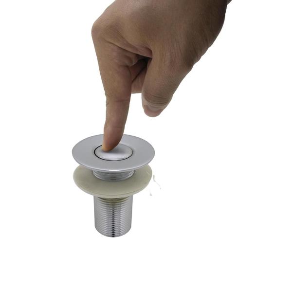 Válvula Lavatório Banheiro Click Automática Cuba Sobrepor Cromada Metal Luxo - Shop Hidraulica Imagem de Válvula Lavatório Banheiro Click Automática Cuba Sobrepor Cromada Metal Luxo