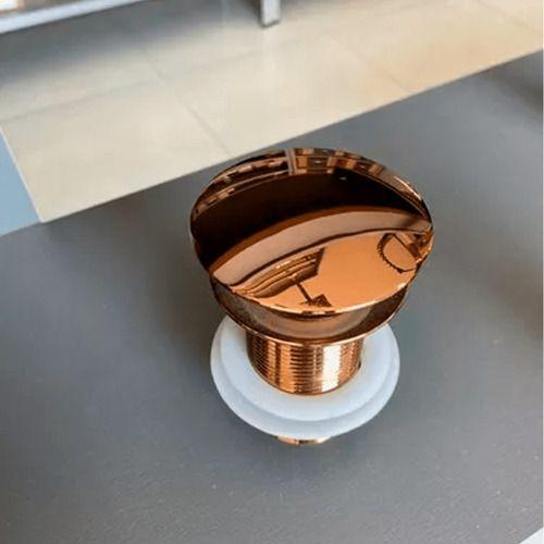 Imagem de Válvula Lavatorio Click Luxo Rose Gold 8 Cm - 1.1/4