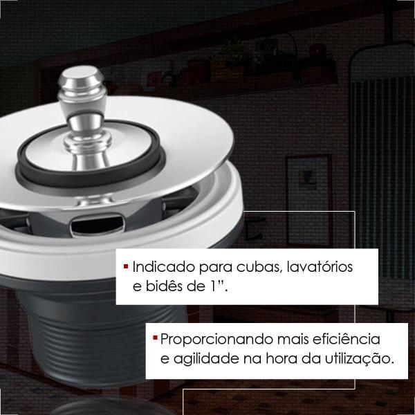 Valvula lavatorio deca unific 1602.c cromada com abs Imagem de Valvula lavatorio deca unific 1602.c cromada com abs