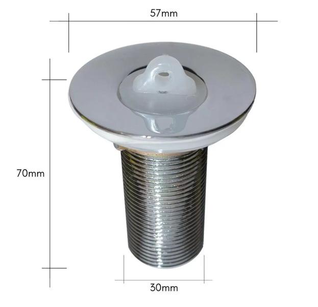 Imagem de Válvula Metal Inox 7/8 Para Pia Banheiro - Z01