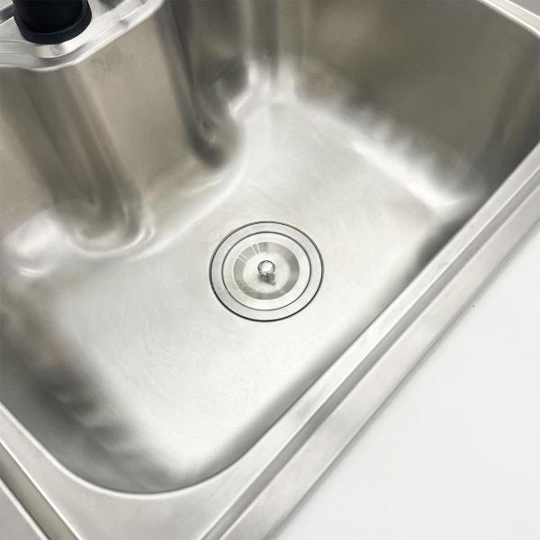 Imagem de Valvula Para Cuba Pia Cozinha 4 1/2 Aço Inox Escovado Fosco Ralo Inox Com Cesto Higiênico Removível Ralo Basket Escoamento Salao De Beleza Barbearia