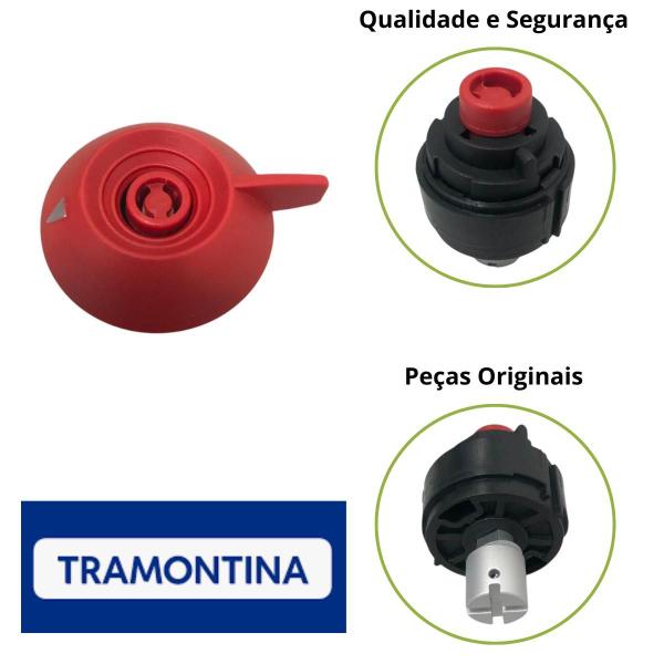 Imagem de Valvula Reguladora Panela Pressão Solar Tramontina Vermelho