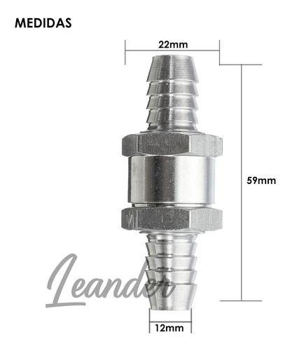 Imagem de Válvula Retenção Anti Retorno Fluidos Diesel Gasolina 12mm