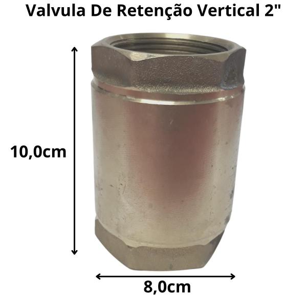 Imagem de Valvula Retenção D Água Vertical 2" Polegadas Para Meio De Cano de metal