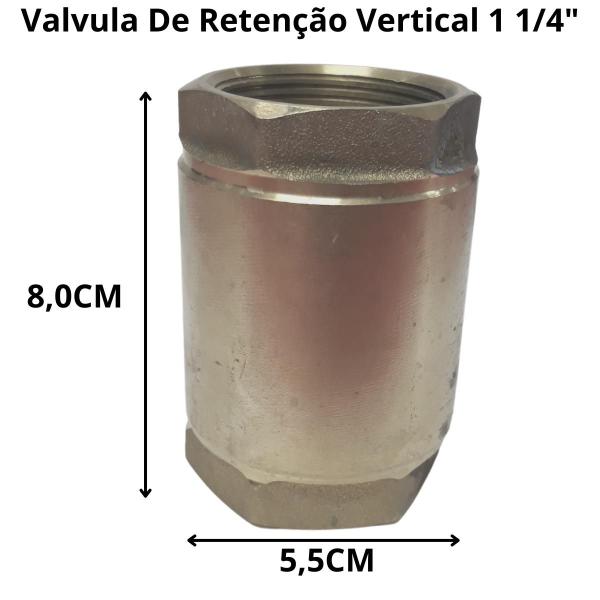 Imagem de Valvula Retenção De Agua 1.1/4 Polegadas Vertical Meio de Cano - 114 1 14