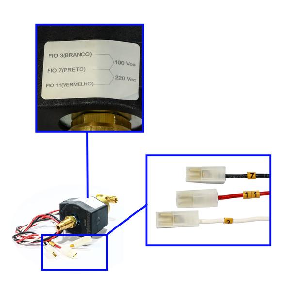 Imagem de Válvula Solenoide 2/2 Para Autoclave Gnatus Dabi Saevo D700