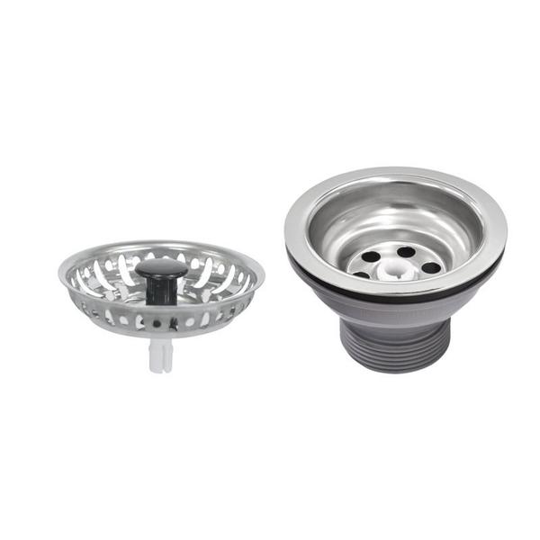 Válvula Tramontina Econômica 3 1/2" sem Escape Inox e Polipropileno - TRAMONTINA INOX Imagem de Válvula Tramontina Econômica 3 1/2" sem Escape Inox e Polipropileno
