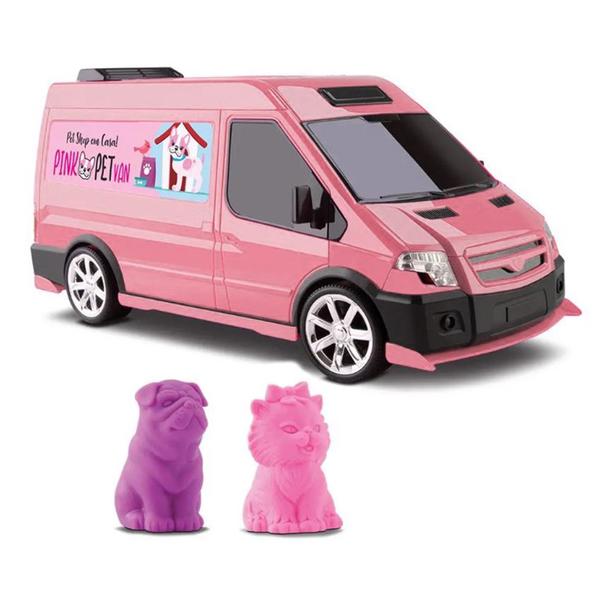 Imagem de Van Pet Shop - Pink Pet Van C/ Cachorro E Gatinho - Omg Kids