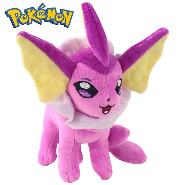 Imagem de Vaporeon Shiny de Pelúcia 18cm - Pokémon Eeveelution Rosa