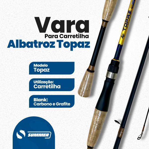 Imagem de Vara Carbono Carretilha Albatroz Topaz 602 6-12lb 1,80m Leve