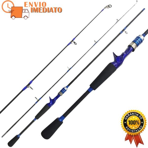 Imagem de Vara de Pesca para Carretilha fibra Carbono 15-35Lbs 1,80 Metros 2 Partes