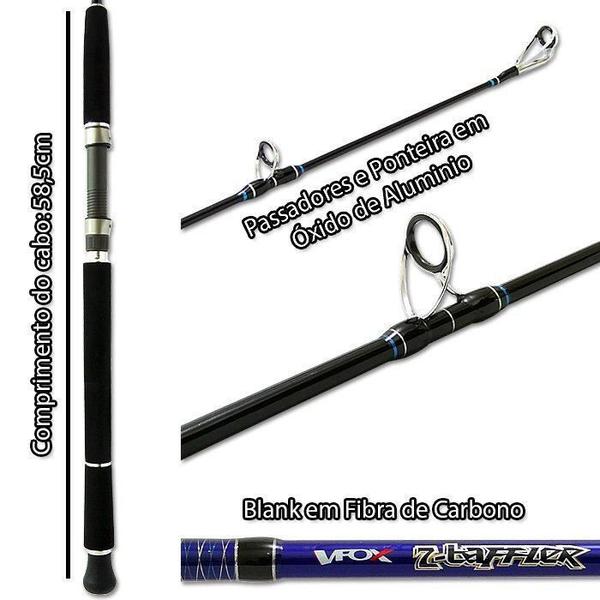 Imagem de Vara De Pesca Vfox 2,13M 15-30Lb Z-Baffler Sf-702H Molinete