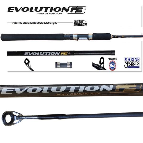 Imagem de Vara Evolution 30lb Marine Sports 1,68m Inteiriça + Molinete