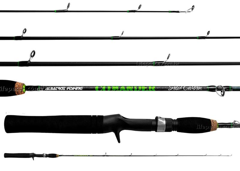 Imagem de Vara Para Carretilha Albatroz Comander Carbon Solid C lX 6'0" (1,80m) 30-50Lbs - C601 - Inteiriça