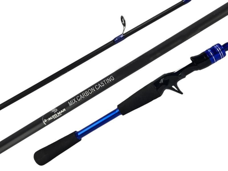 Imagem de Vara Para Carretilha Alto Mar Pesca Mix Carbon 6'0" (1,80m) 8-15Lbs YLQ-HYB1.8 - 2 Partes