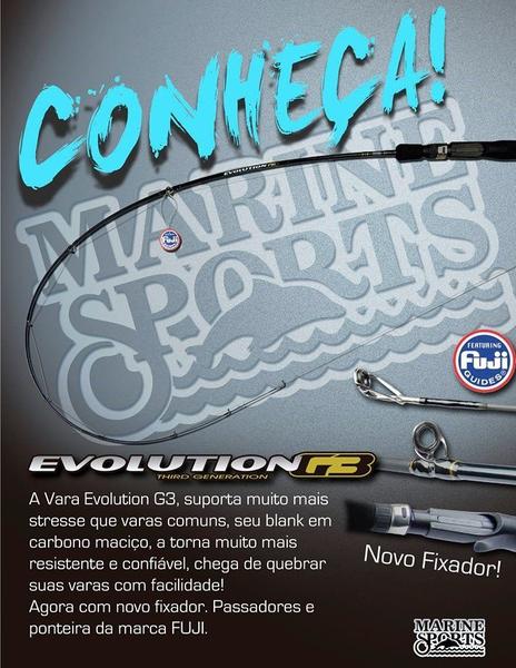 Imagem de Vara Para Carretilha Marine Sports Evolution G3 5'1" (1,55m) 8-15Lbs EVG3-C511L - Inteiriça