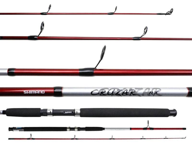 Imagem de Vara para molinete shimano cruzar red 6,0" (1,84m) 8-16lb - 2 partes