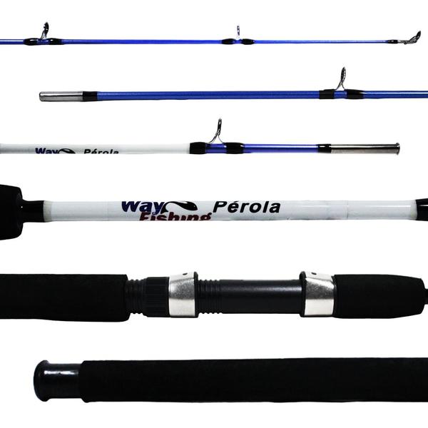 Imagem de Vara Pesca Molinete Way Fishing Pérola 1602 WF2631-1 15-20 LBS 1,60m - 2 partes