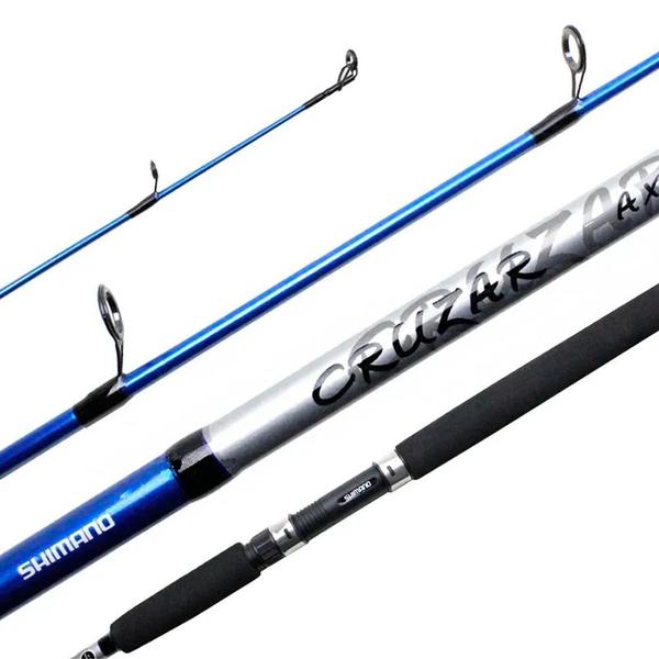 Imagem de Vara Pesca Shimano Cruzar 2702B 2,13m 10-20 Libras 2 Partes Azul Molinete