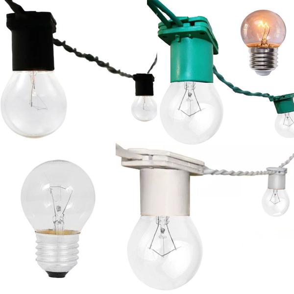 Varal Cordão De Luzes Gambiarra de lampadas Rede Fio de luz 55 Metros Com Lampadas Transparente 15w - JDK Iluminação Imagem de Varal Cordão De Luzes Gambiarra de lampadas Rede Fio de luz 55 Metros Com Lampadas Transparente 15w