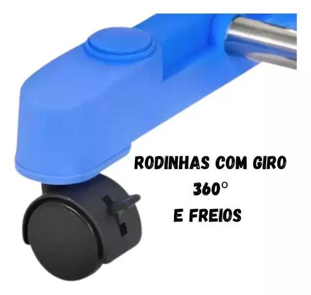 Imagem de Varal De Chão 3 Andares Vertical para Apartamento Dobrável 2 hastes