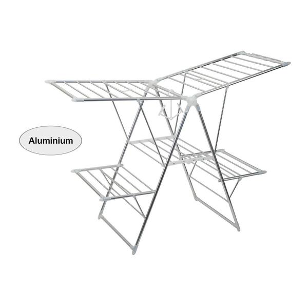 Imagem de Varal de Chão Pro Alumínio Duplo 1,56cmx61cmx97cm