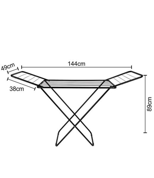 Imagem de Varal De Chão Slim C/Abas Metal Black