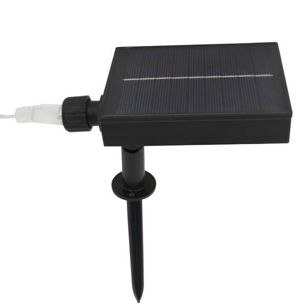 Imagem de Varal De Luzes Leds Solar Bolhas Cristal Colorido 5M Jardim