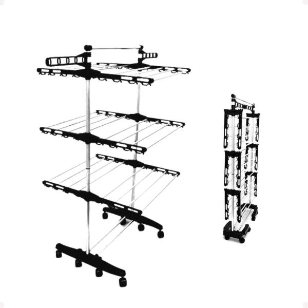 Imagem de Varal De Roupas 3 Andares De Chão Dobrável Pratico
