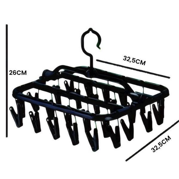 Imagem de Varal Retrátil Secalux 26 Prendedores Plástico PP