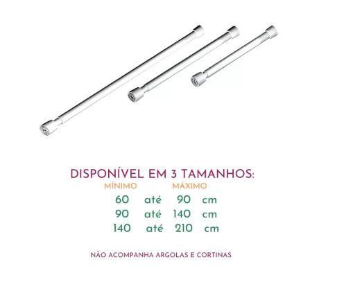 Imagem de Varão Ajustável Extensível Para Cortina Box 0,90 X 1,40CM